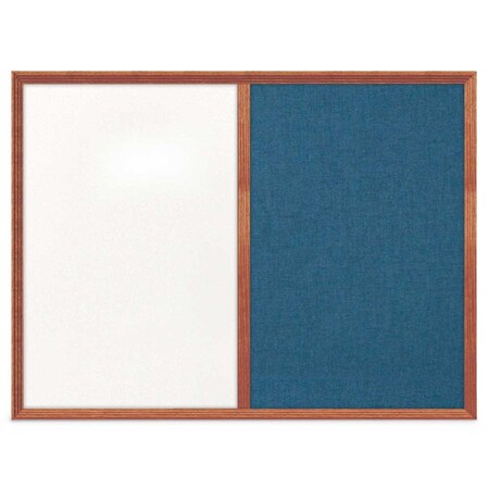 United Visual Products Slim Style Indoor Enclosed Corkboard, 12 UV500SC-WHITE-APRICOT